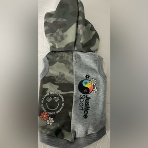 Justice Camo Hoodie For Pets size XS New